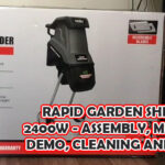 Ozito Rapid Garden Shredder 2400W – Assembly, Manual, Demo, Cleaning and More