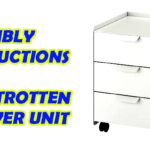 How to Assemble – Ikea TROTTEN Drawer unit with 3 drawers on castors